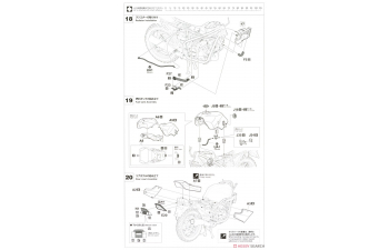 Сборная модель Honda VT250F (MC08) (1984) "Silver Color"