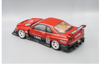 NISSAN Skyline GT-R Liberty Walk, красный, 27 см.