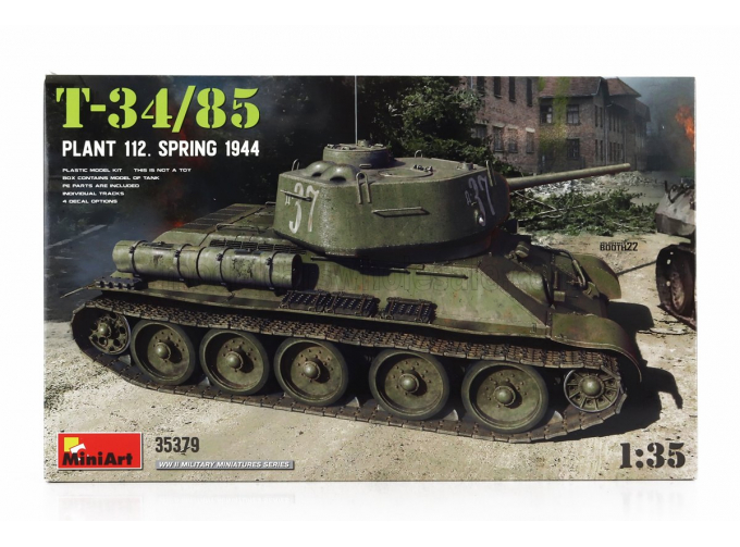 Сборная модель T34/85 Plant 112 Spring Military 1944