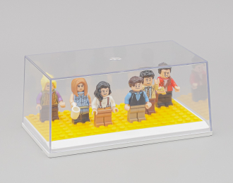 Бокс белый подиум + LEGO желтый