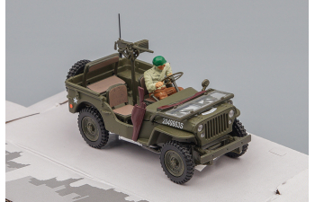 JEEP Willys 1/4 Ton military vehicle with 1 Soldier