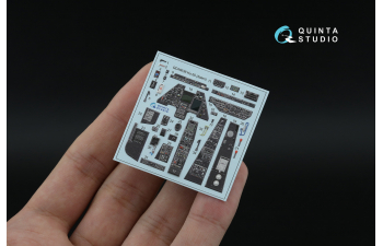 3D Декаль интерьера кабины Ка-50 (черные панели) (Italeri) (с 3D-печатными деталями)