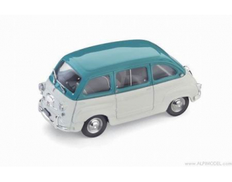 FIAT 600D Multipla (1960), cream / blue