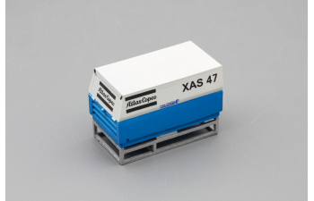 Компрессор Atlas Copco XAS 47 (закрытый на ферме), белый / синий