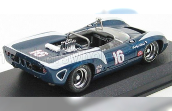 LOLA T70 Spider N 16 Riverside 1967 G.follmer, Blue Met White