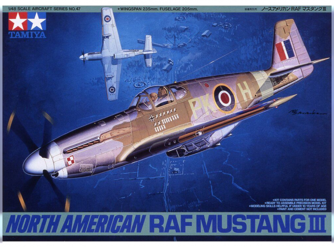 Сборная модель N.A.RAF Mustang III