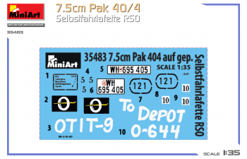Сборная модель Pak 40/4 Selbstfahrlafette Rso Military