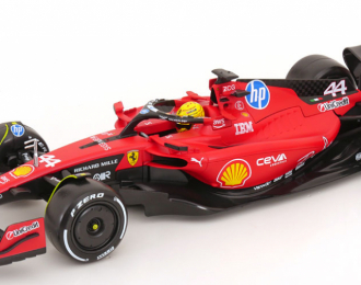 FERRARI F1 Sf-23 Team Scuderia Ferrari Hp №44 Fiorano (2025) Lewis Hamilton - With Pilot, Red Black
