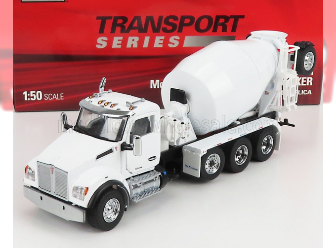 KENWORTH T880s Betoniera Tanker Cement Mixer Truck 4-assi 1990, White