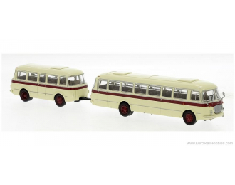 JZS JELCZ 043 Автобус с прицепом PA-01 (1964), beige/red