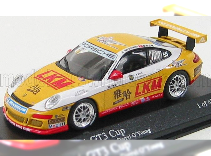 PORSCHE 911 Gt3 N 55 Carrera Cup Asia Macau 2007 N.d.o'young, Yellow White