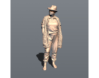 Фигура Мария заказчица (масштаб 1:24, окрашенная)