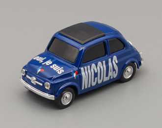 FIAT 500 NICOLAS - OUI, JE SUIS, blue