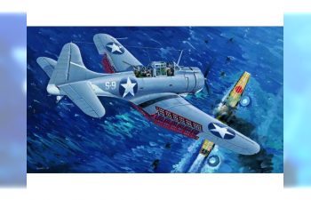 Сборная модель Американский палубный бомбардировщик Douglas SBD-3 Dauntless (Midway edition)