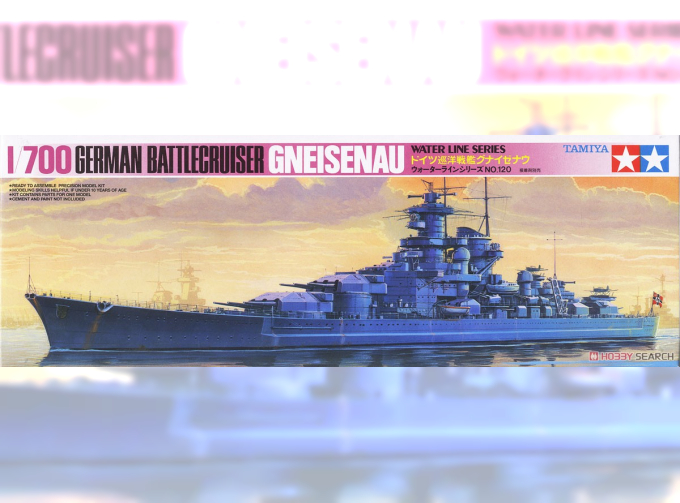 Сборная модель German Battle Cruiser Gneisenau 