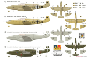 Сборная модель Heinkel 280 V3