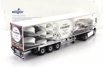 VOLVO Fh4 460 Truck Semi-frigo Chabert Transports (2020), White Grey