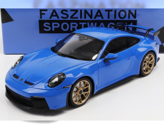 PORSCHE 911 992 Gt3 Coupe 2021 - Gold Rims, Blue