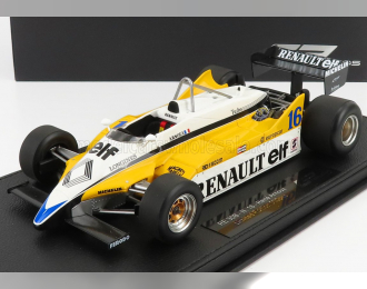 RENAULT F1 Re 30b V6 Turbo №16 Season (1982) R.Arnoux - Con Vetrina - With Showcase, Yellow White