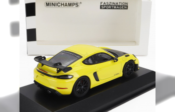 PORSCHE 718 (982) Cayman Gt4 Rs (2021) - Black Rims, Yellow Black