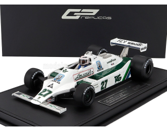 WILLIAMS F1 Fw07 Ford №27 Winner Dutch Gp (with Pilot Figure) Alan Jones (1979), White