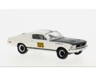 FORD Mustang Fastback №105 Ecurie Ford France (1965), white/black