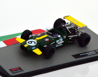 BRABHAM F1  Bt26a N 6 Season (1969) Jacky Ickx, Green Yellow