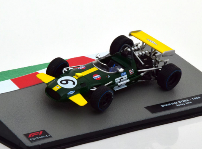 BRABHAM F1 Bt26a N 6 Season (1969) Jacky Ickx, Green Yellow