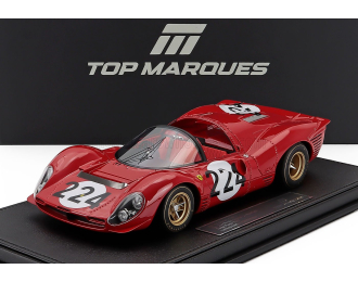 FERRARI 330p4 4.0l V12 Spider Team Spa Ferrari Sefac №224 Targa Florio Nino Vaccarella - Ludovico Scarfiotti (1967), Red
