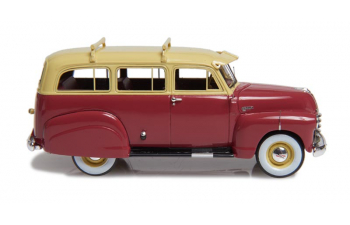 CHEVROLET Suburban (1949-53), bordeaux-beige