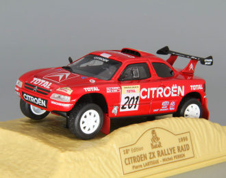 CITROEN ZX Rallye Raid #201 Pierre Lartigue - Michel Perrin, red