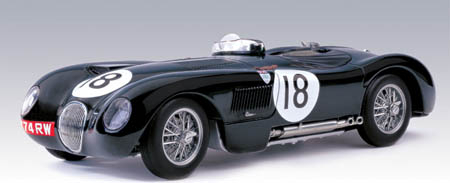 JAGUAR C-Type No.18 Winner Le Mans T.Rolt - D.Hamiltion (1953), racing green