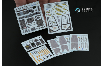 3D Декаль интерьера кабины Lynx Mk88a (Revell)