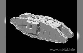 Сборная модель Британский танк MK II "Male", Битва Аррас, период 1917 г.