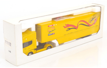 SCANIA 144L 530 F1 Jordan Peugeot F1 race transporter (1997)