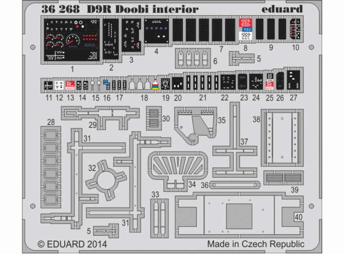 Цветное фототравление для D9R Doobi interior