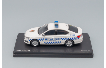 SKODA Octavia Iv Mestska Policie (2020), White Blue