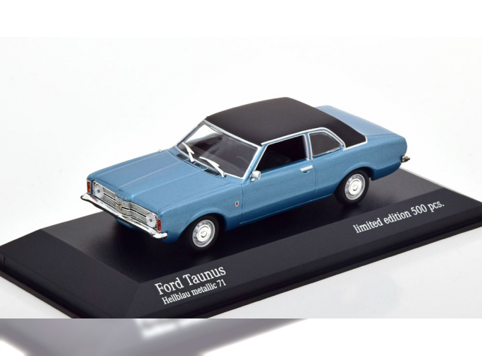 FORD Taunus (1970), blau metallic / matt-schwarz