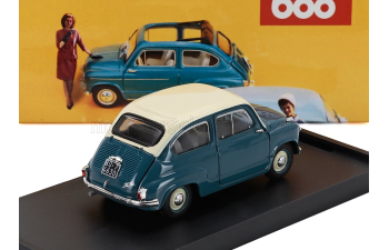 FIAT 600 Berlina 1-series (1955), Blu Chiaro - Blue Ivory