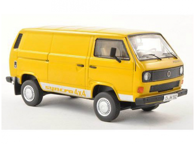 VOLKSWAGEN Bulli T3b Syncro 4x4 Box Wagon (1984), yellow