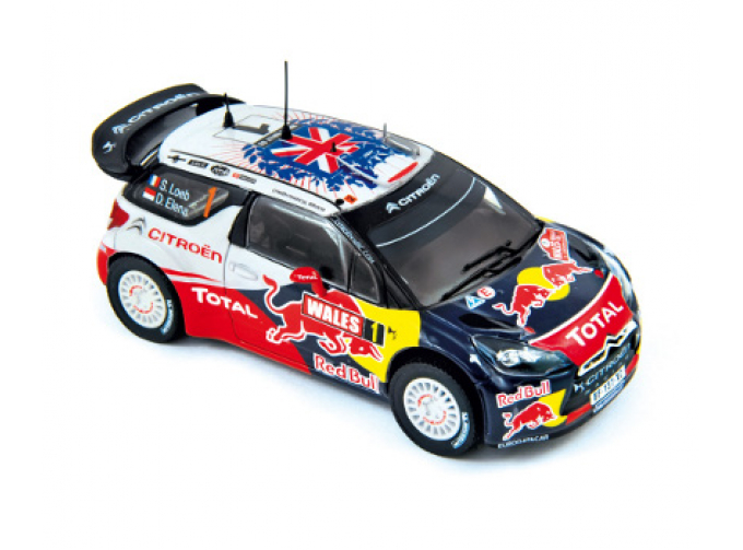 CITROEN DS3 WRC 'RED BULL' World Champion Rallye GB Loeb - Elena (2011)