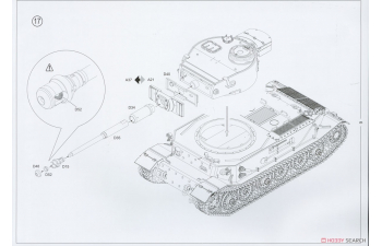 Сборная модель Тяжёлый немецкий танк Tiger (P) 003 с Zimmerit в мае 1944 года