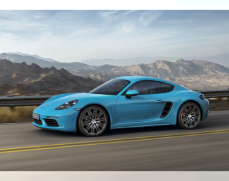 Porsche 718 Cayman (982) (blue)