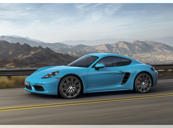 Porsche 718 Cayman (982) (blue)