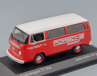 VOLKSWAGEN T2 Bus Porsche Renndienst (1972), red white