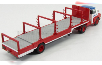 UNIC Izoard Truck Semi-remorque (1958) - Sabine Rancy Cirque - Circus, White Red Blue