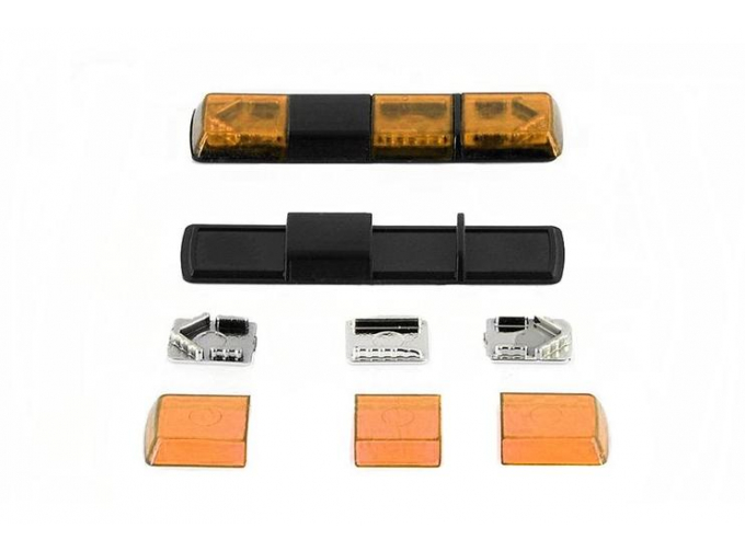 Проблесковый маяк Tesla Holomý VSL 012,оранжевый (набор деталей для сборки)