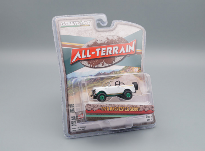 HARVESTER Scout 4х4 Lifted Off-Road Parts 1970 White/Gold (Greenlight!!!)