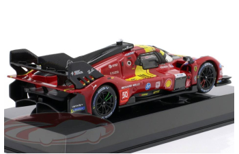 FERRARI 499P 3.0L Turbo V6 #50 Fuoco/Nielsen/Molina 24h Le Mans (2025), red/yellow