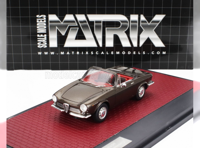 ALFA ROMEO Giulia Gt Cabriolet Spider Prototipo (1963), Brown Met